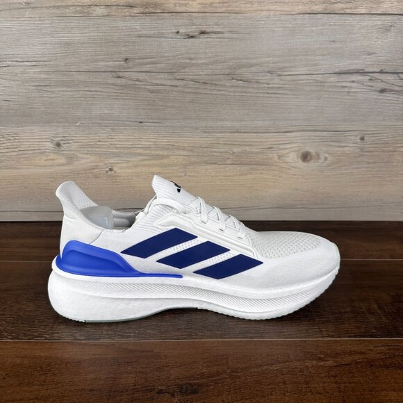 adidas Ultraboost 5X Mens Size 10.5 Cloud White Dark Blue Putty Grey JH7249 - Picture 6 of 9